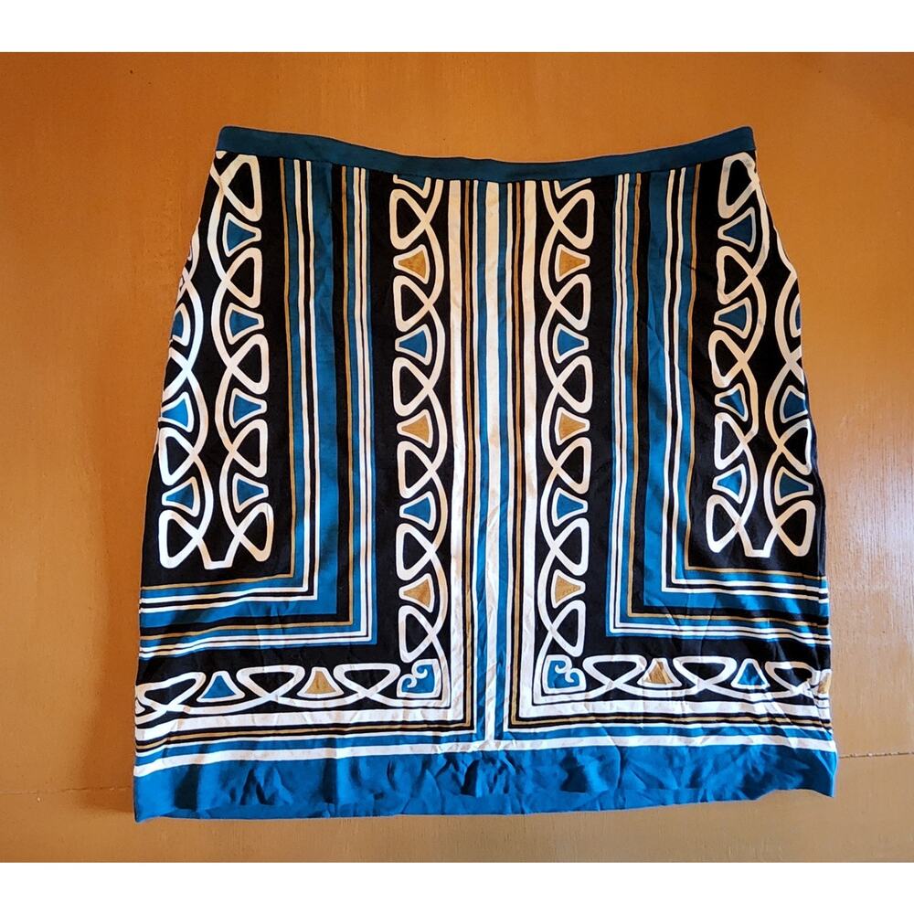 Ann Taylor Loft petites patterned skirt